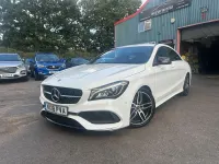 Used Mercedes CLA180 AMG line 2018 White Coupe