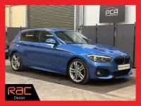 Begagnad BMW 118 Efficient Dynamics 2019 Blå Halvkombi