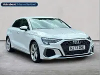Used Audi A3 S-Line 150 HP (110 kW) 2023 White Sedan