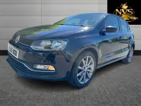 Used VW Polo Design 90 HP (66 kW) 2015 Black Hatchback