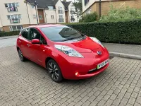 Used Nissan Leaf Tekna 80 kW (109 HP) 2016 Red Hatchback