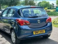 Used Vauxhall Corsa Design Edition 90 HP (66 kW) 2017 Blue Hatchback