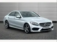 Used Mercedes C220 AMG Line Premium Plus 170 HP (125 kW) 2016 Iridium silver Sedan