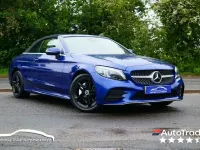 Used Mercedes C200 AMG Line Premium 198 HP (145 kW) 2020 Blue Cabriolet