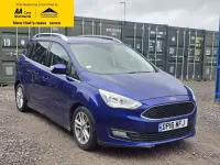 Used Ford Grand C-Max Zetec 125 HP (91 kW) 2016 Blue MPV