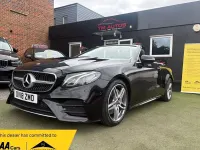 Used Mercedes E300 AMG line 245 HP (180 kW) 2018 Black Cabriolet