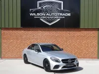 Used Mercedes C220 AMG line 194 HP (142 kW) 2021 Silver Sedan