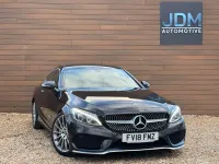 Begagnad Mercedes C250 AMG Line Premium 2018 Svart Sportkupé
