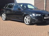 Used Audi A3 Sportback S-Line 150 HP (110 kW) 2016 Black Hatchback