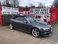 Usado Audi A5 Cabriolet S-Line 177 HP (130 kW) 2014 Cinzento Cabrios
