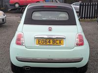 Used Fiat 500 Lounge 2014 Green Cabriolet