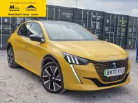 Used Peugeot e-208 GT 100 kW (136 HP) 2021 Yellow Hatchback