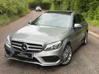 Used Mercedes C220 AMG Line Premium 170 HP (125 kW) 2015 Silver Estate