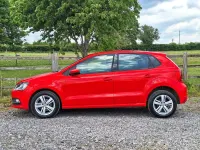 Used VW Polo Edition 90 HP (66 kW) 2017 Red Hatchback