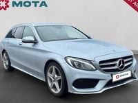 Used Mercedes C220 AMG line 170 HP (125 kW) 2018 Silver Estate