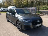 Begagnad Audi Q7 Black Edition 2023 Grå SUV
