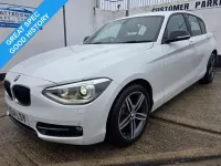 Begagnad BMW 120 Sport Line 184 HK (135 kW) 2014 Vit Halvkombi