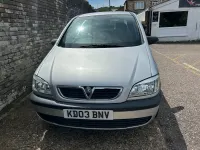 Used Vauxhall Zafira Club 123 HP (90 kW) 2003 Silver MPV