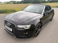 Used Audi A5 Cabriolet S-Line 177 HP (130 kW) 2015 Black Cabriolet
