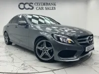 Used Mercedes C200 AMG line 184 HP (135 kW) 2017 Grey Sedan