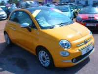 Used Fiat 500 Lounge 69 HP (50 kW) 2015 Yellow Hatchback