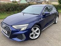 Used Audi A3 Sportback S-Line 150 HP (110 kW) 2021 Blue Hatchback