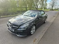 Used Mercedes E220 AMG line 174 HP (127 kW) 2016 Black Cabriolet