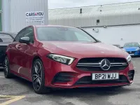 Used Mercedes A35 AMG Premium 306 HP (225 kW) 2021 Red Hatchback