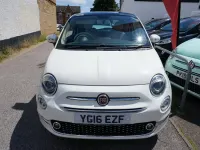 Used Fiat 500 Lounge 69 HP (50 kW) 2016 White Hatchback