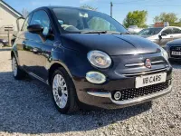 Used Fiat 500 Lounge 69 HP (50 kW) 2017 Black Hatchback