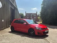 Used VW Golf VII GTD 180 HP (132 kW) 2017 Red Hatchback