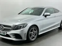 Used Mercedes C300 AMG Line Premium 258 HP (189 kW) 2019 Silver Coupe
