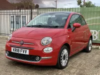 Used Fiat 500 Lounge 69 HP (50 kW) 2018 Red Hatchback