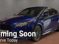 Used Ford Focus ST-Line 125 HP (91 kW) 2017 Blue Hatchback