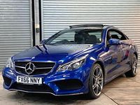 Begagnad Mercedes E220 AMG line 177 HK (130 kW) 2016 Blå Sportkupé