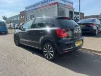 Used VW Polo Match 90 HP (66 kW) 2016 Black Hatchback