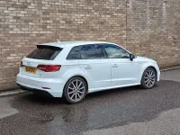 Used Audi A3 Sportback Black Edition 150 HP (110 kW) 2018 White Hatchback