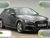 Used Audi A3 S-Line 150 HP (110 kW) 2018 Grey Sedan
