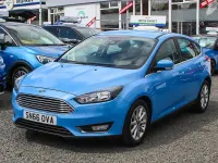 Used Ford Focus Titanium 125 HP (91 kW) 2016 Blue Hatchback