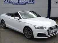Used Audi A5 Cabriolet S-Line 252 HP (185 kW) 2017 White Cabriolet