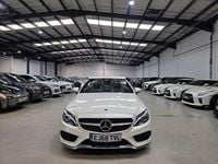 Used Mercedes C220 AMG line 170 HP (125 kW) 2018 White Cabriolet