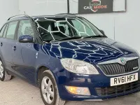 Used Skoda Fabia GreenLine 75 HP (55 kW) 2011 Blue Estate