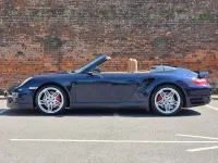 Used Porsche 997 Turbo 480 HP (353 kW) 2007 Blue Cabriolet