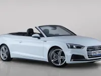Used Audi A5 Cabriolet S-Line 252 HP (185 kW) 2017 White Cabriolet