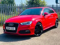Used Audi A3 S-Line 2014 Red Hatchback