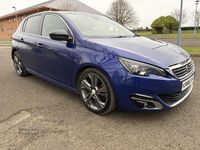Used Peugeot 308 GT-line 150 HP (110 kW) 2017 Blue Hatchback