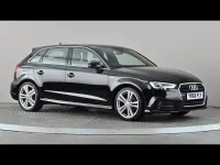 Used Audi A3 S-Line 150 HP (110 kW) 2018 Black Sedan