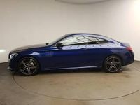 Used Mercedes C220 AMG line 170 HP (125 kW) 2017 Blue Coupe