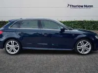 Used Audi A3 Sportback S-Line 150 HP (110 kW) 2019 Blue Hatchback