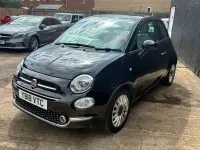 Used Fiat 500 Lounge 69 HP (50 kW) 2018 Black Hatchback